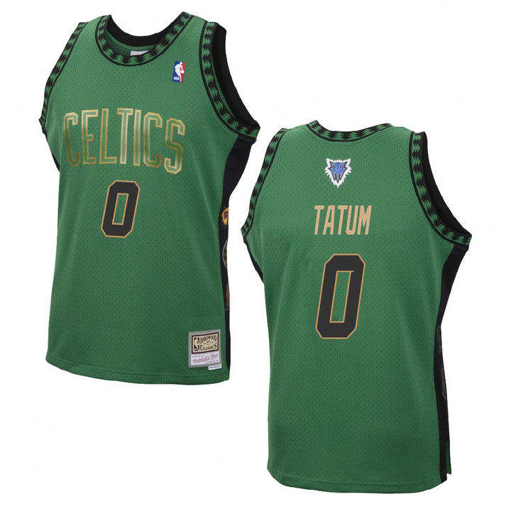 Boston Celtics Jayson Tatum Hardwood Classics Special Edition Jersey Green