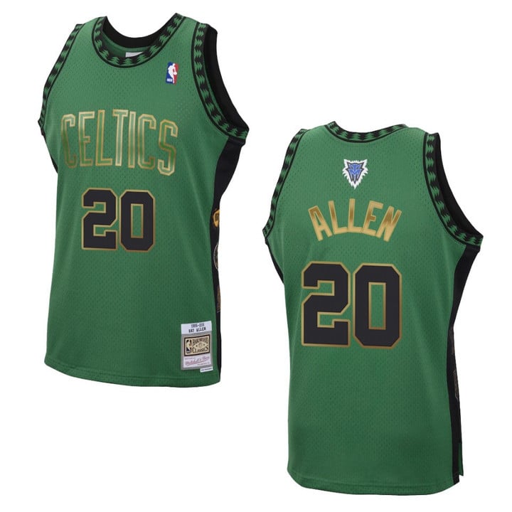 Ray Allen Boston Celtics Hardwood Classics Special Edition Jersey Green
