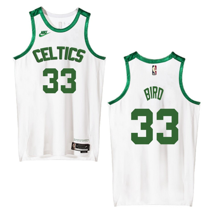 Larry Bird Boston Celtics Classic Edition Origins 75th anniversary Jersey White
