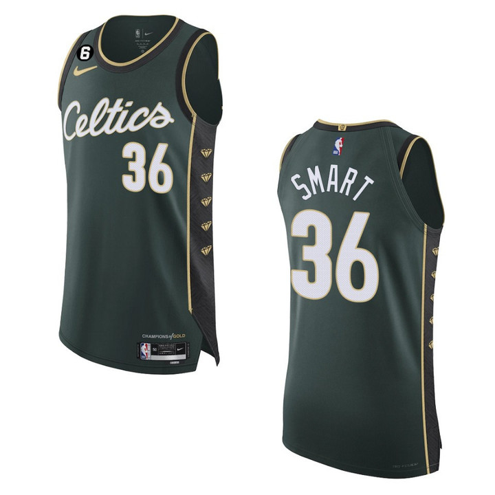 2022-23 City Edition Boston Celtics Marcus Smart Green Jersey