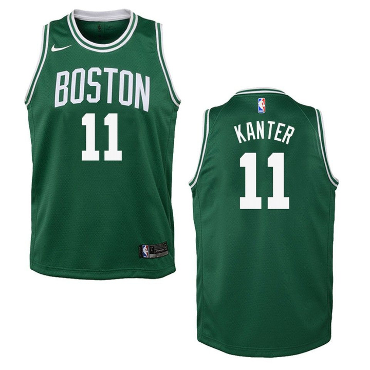 Youth Boston Celtics #11 Enes Kanter Icon Swingman Jersey - Green