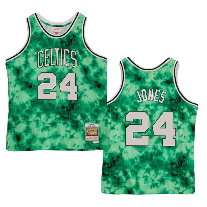 Sam Jones Boston Celtics Galaxy Hardwood Classics Jersey Green