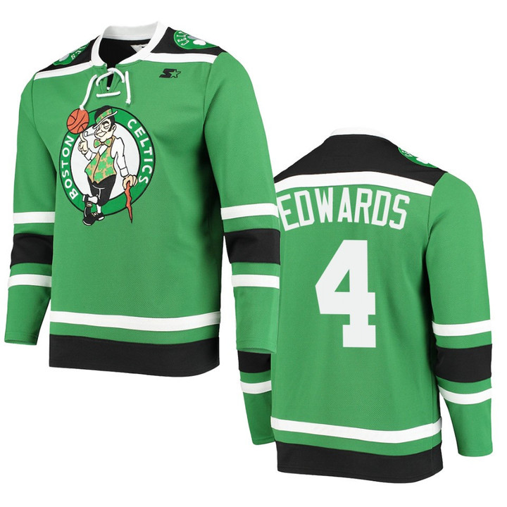 Boston Celtics Carsen Edwards Hockey Fashion Pointman Jersey Green