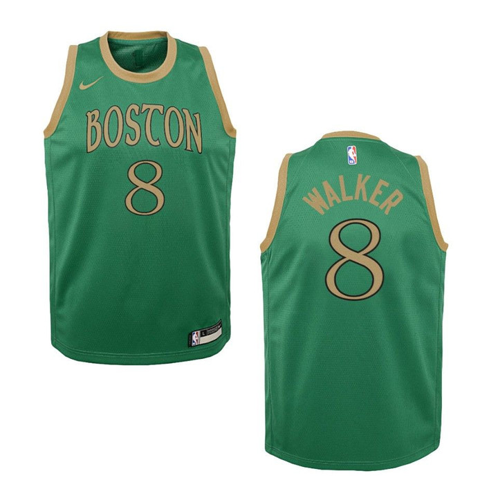 Youth 2019-20 Boston Celtics #8 Kemba Walker City Edition Swingman Jersey - Green