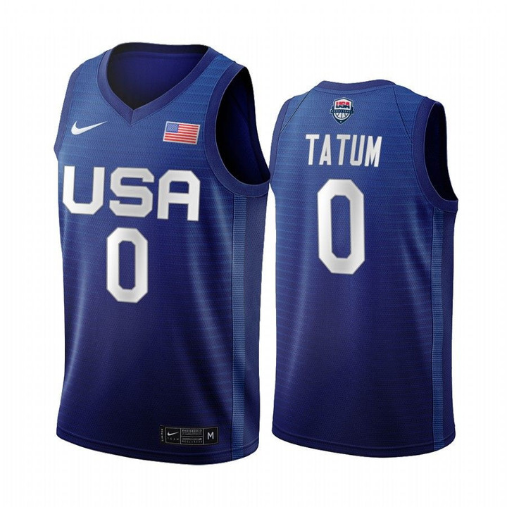 USMNT Boston Celtics Jayson Tatum 2020 Tokyo Olympics Navy Jersey