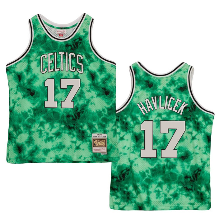 John Havlicek Boston Celtics Galaxy Hardwood Classics Jersey Green