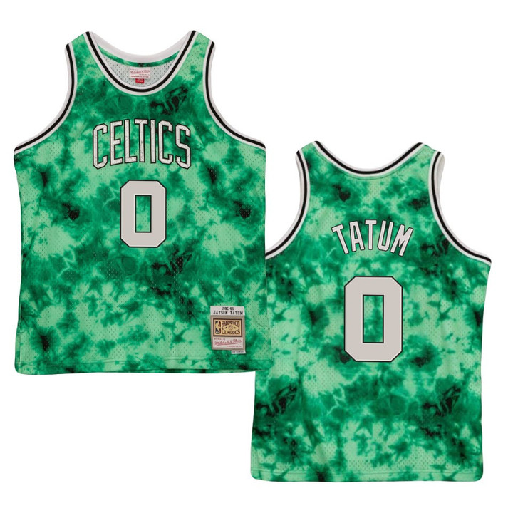 Jayson Tatum Boston Celtics Galaxy Hardwood Classics Jersey Green