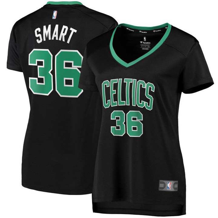 Marcus Smart Boston Celtics Fanatics Branded Women's Fast Break Replica Player Jersey - Statement Edition - Black