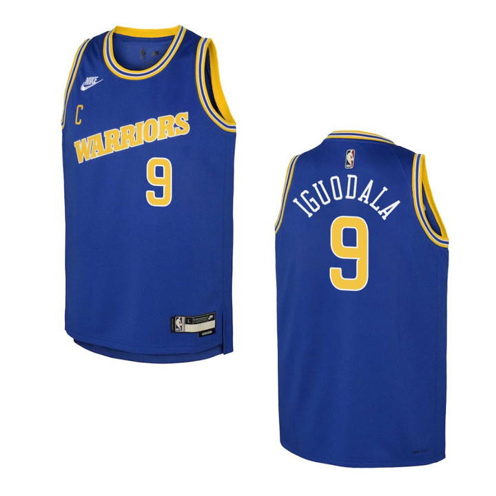 2022-23 Golden State Warriors Youth Classic Edition Andre Iguodala Blue Jersey