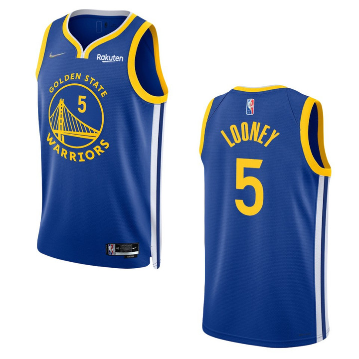 2021-22 Icon Edition Golden State Warriors Royal 75th Anniversary Kevon Looney Swingman Jersey