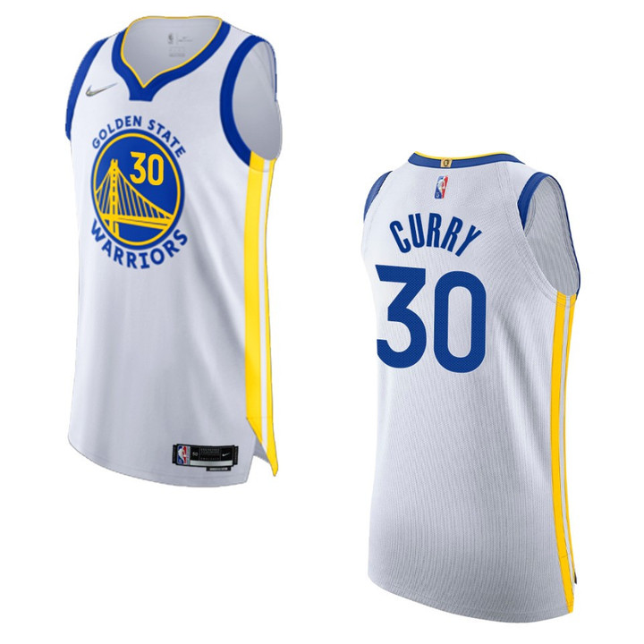 Stephen Curry Golden State Warriors Association Edition White 2021-22 Jersey Authentic