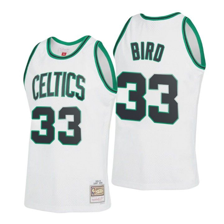 Boston Celtics Larry Bird #33 Mitchell & Ness White 1985-86 Hardwood Classics Reload 2.0 Jersey