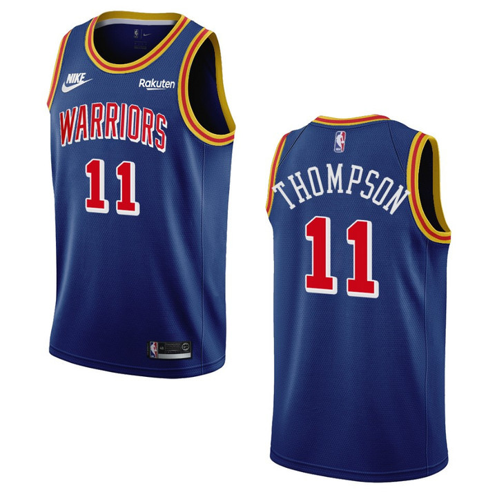 Klay Thompson Golden State Warriors Classic Edition 75th anniversary Jersey Blue