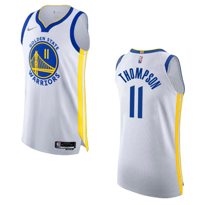 Klay Thompson Golden State Warriors Association Edition White 2021-22 Jersey Authentic