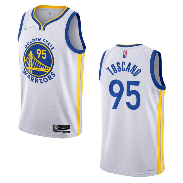 2021-22 Juan Toscano-Anderson Golden State Warriors Association Edition White Jersey 75th Anniversary