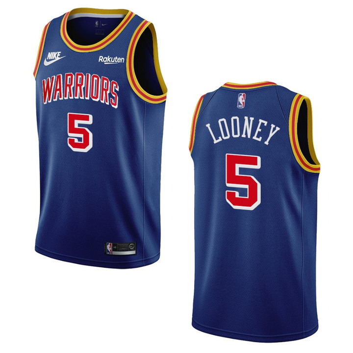 Kevon Looney Golden State Warriors Classic Edition 75th anniversary Jersey Blue