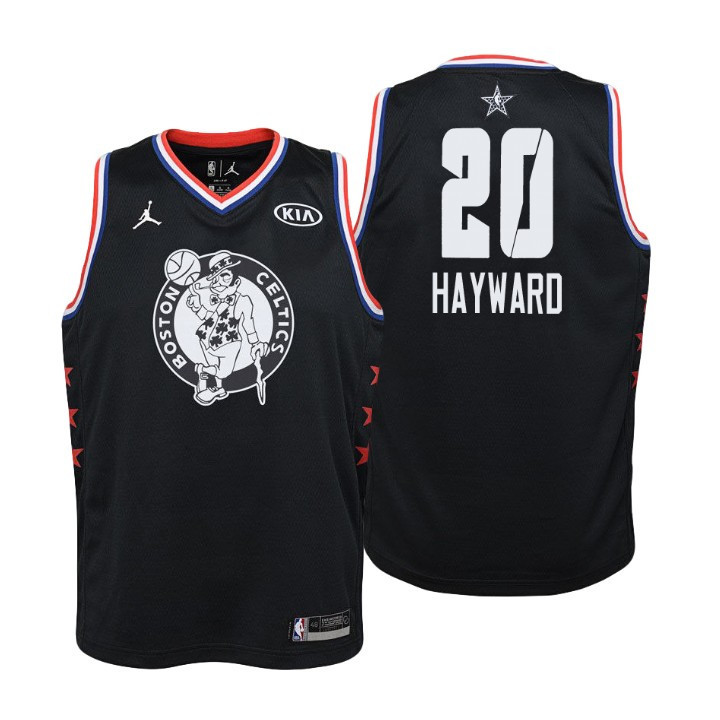 Youth 2019 NBA All-Star Boston Celtics #20 Gordon Hayward Black Jersey