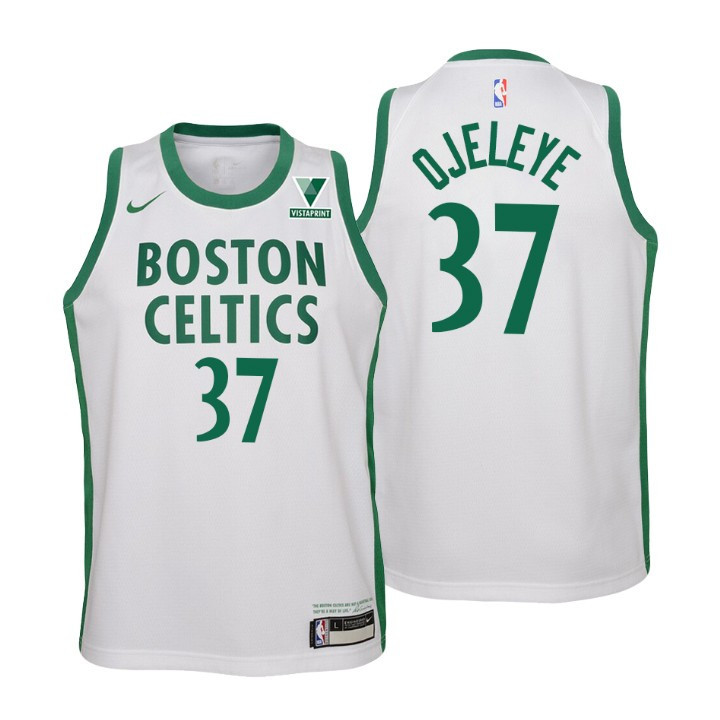2020-21 Boston Celtics City Jersey Semi Ojeleye White Youth