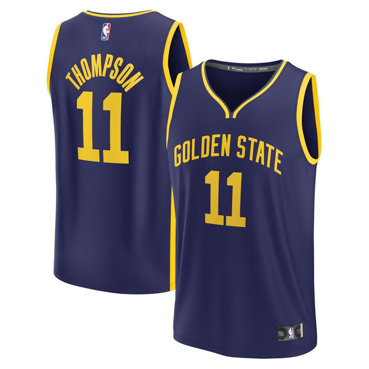Klay Thompson Golden State Warriors Branded 2022/23 Fast Break Replica Player Jersey - Statement Edition - Navy