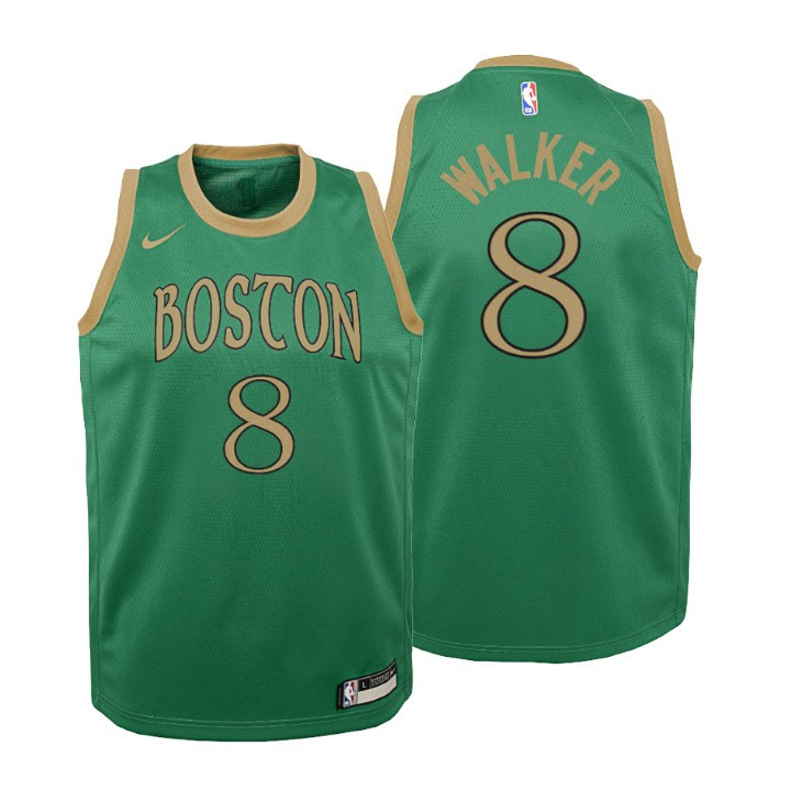 Youth Boston Celtics Kemba Walker City Green Jersey