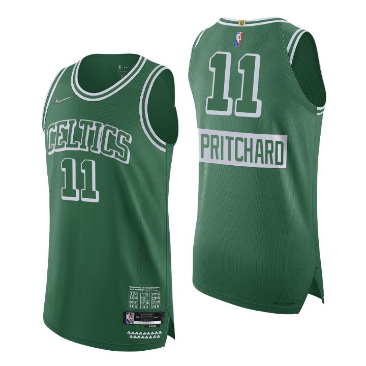 Boston Celtics Payton Pritchard 2021-22 75th Anniversary Replica Jersey City