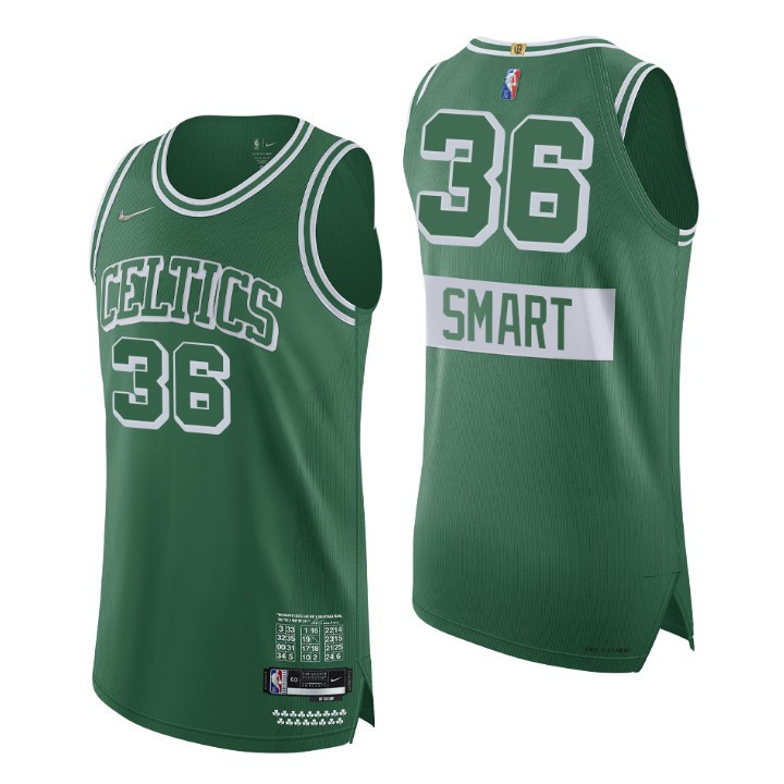 Boston Celtics Marcus Smart 2021-22 75th Anniversary Replica Jersey City