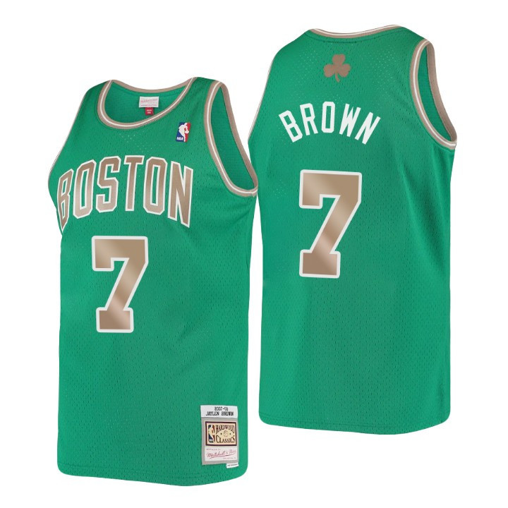 Mitchell & Ness Boston Celtics Jaylen Brown Hardwood Classics Jersey