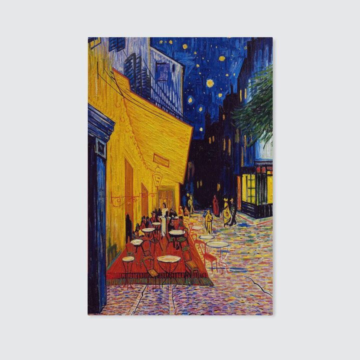 Cafe Terrace at Night Canvas Wall Art
