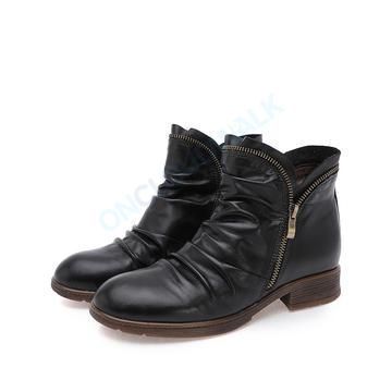Cosy PU Leather Ankle Boots