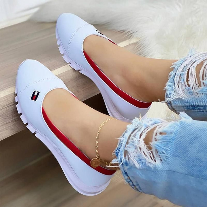 Women's Handmade Orthopedic Comfortable Casual Loafers Classic Fashion Non-slip Cloth Shoes