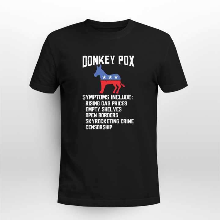 donkey pox conservative republican anti biden donkeypox shirt