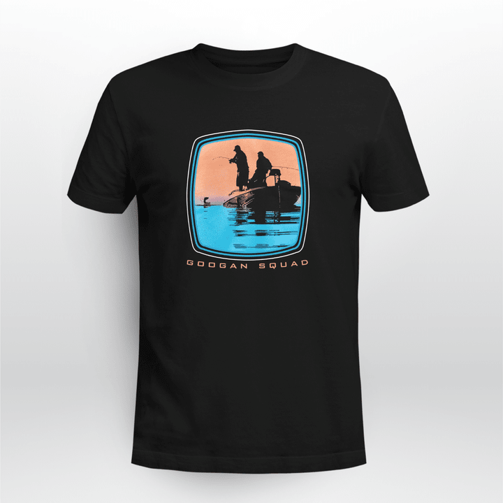 googan sunset fisherman pocket shirt