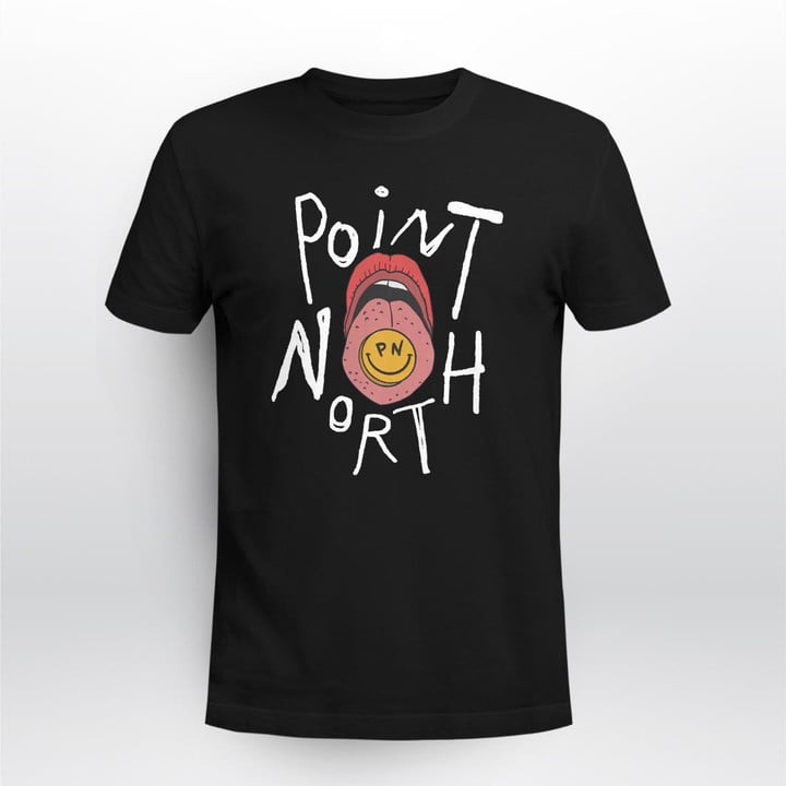 point north black tongue shirt