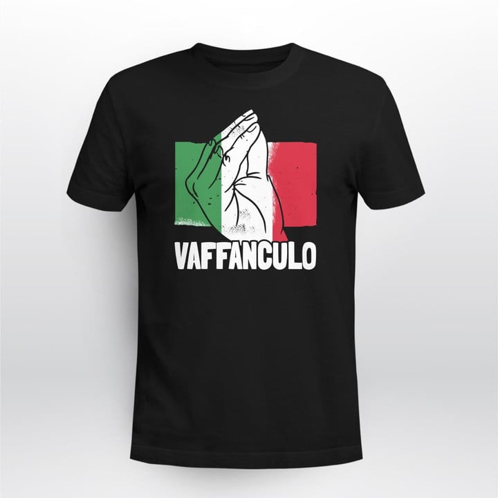 funny italian italy vaffanculo hand gesture shirt
