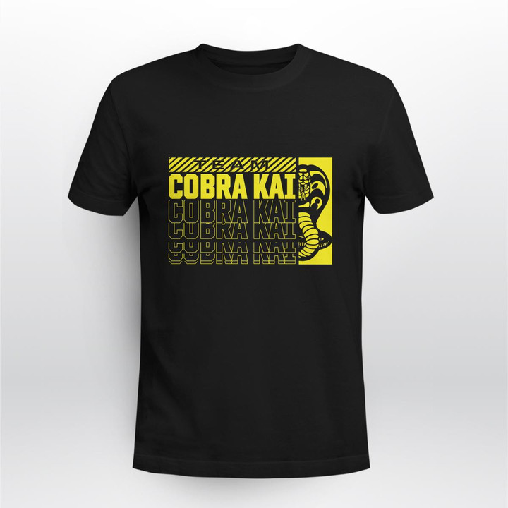 cobra kai repeat logo unisex black shirt