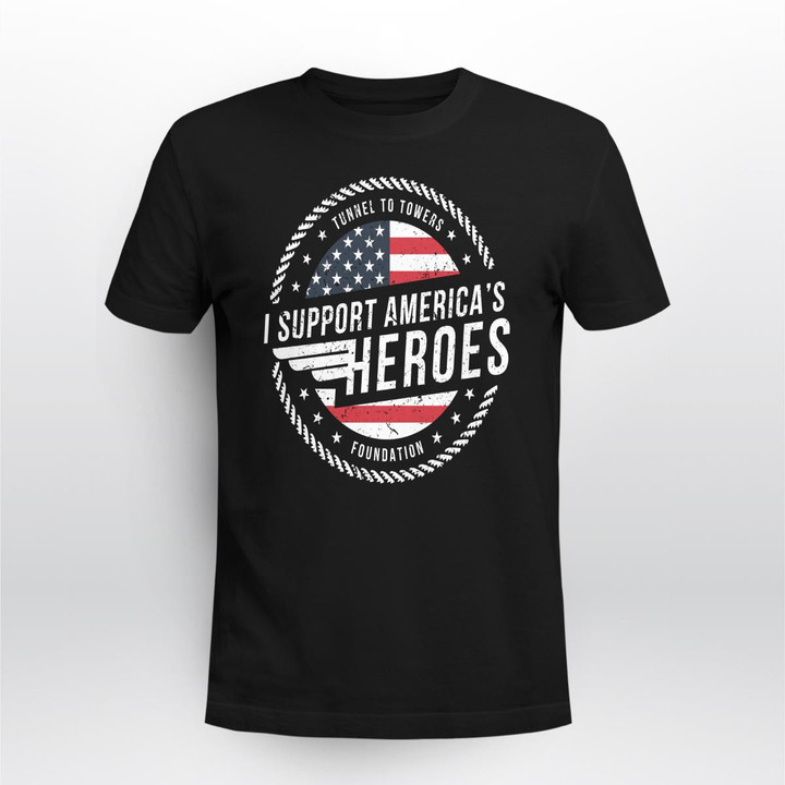 i support america s heroes run hoodie