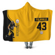 43 Troy Polamalu Pittsburgh Steelers player jersey 2020 NFL season Hooded Blanket