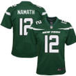 Joe Namath New York Jets Youth Game Jersey Gotham Green 2019