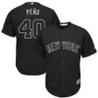 Luis Severino Pea New York Yankees Majestic 2019 Players Weekend Player Jersey Black 2019