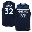 Karl-Anthony Towns Minnesota Timberwolves Youth Jersey Navy Icon Edition 2019