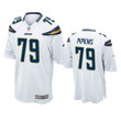 Los Angeles Chargers Trey Pipkins 2019 NFL Draft White Game Jersey