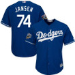 Kenley Jansen Los Angeles Dodgers Majestic World Series Cool Base Player Jersey Royal 2019