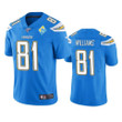 Los Angeles Chargers Mike Williams 60th Anniversary Light Blue Vapor Limited Jersey