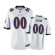 Baltimore Ravens Custom Game White Mens Jersey