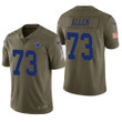 Dallas Cowboys Larry Allen Salute to Service Retired Player Limited Olive Mens Jersey
