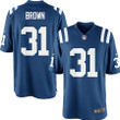 Donald Brown Colts Youth Team Color Game Jersey Royal Blue 2019