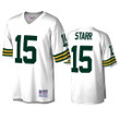 Green Bay Packers Bart Starr Legacy Vintage White Mens Jersey