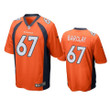 Denver Broncos Don Barclay Game Orange Mens Jersey