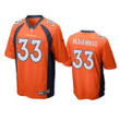 Denver Broncos Khalfani Muhammad Game Orange Mens Jersey