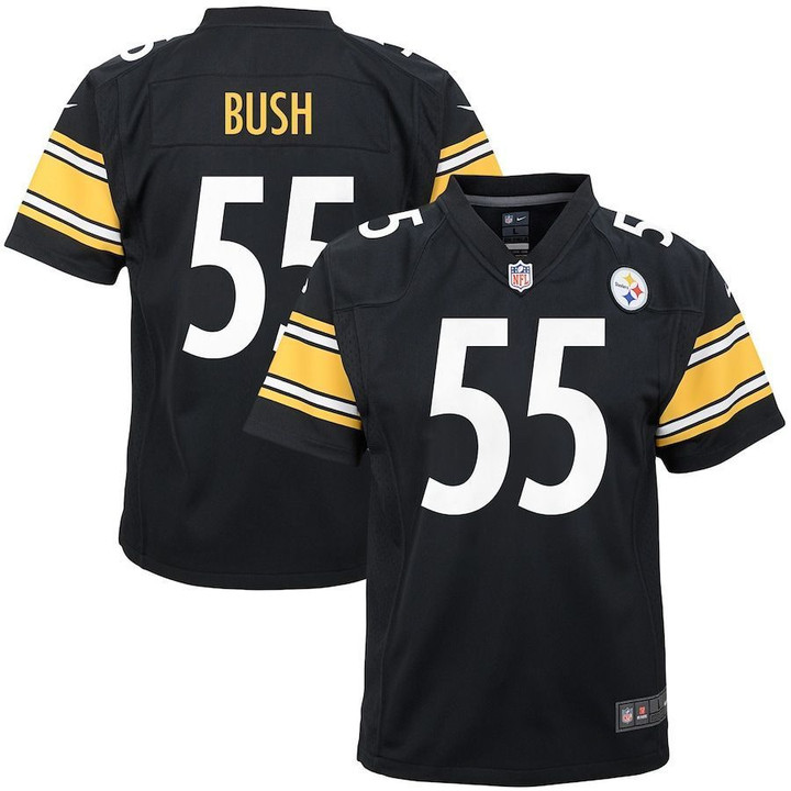 Pittsburgh Steelers Devin Bush Black Player Game Jersey